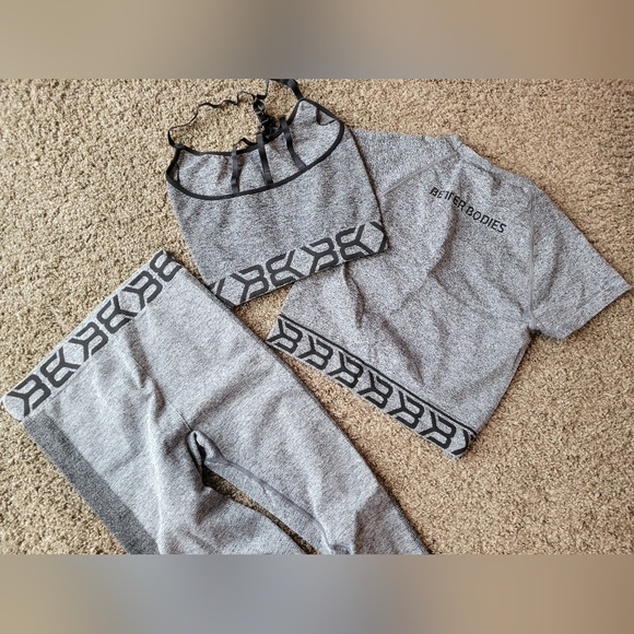 Better Bodies Rockaway seamless leggings, Astoria longline bra and crop tee - Picture 2 of 3